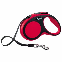 Поводок-рулетка для собак Flexi New Comfort tape L 5 м., 60 кг. красный, арт. 02834 6