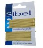 Невидимки SIbel 70 мм., медно-бежевые, гладкие, 24 шт., арт. 940017052