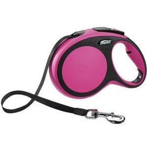 Поводок-рулетка для собак Flexi New Comfort tape L 8 м., 50 кг., розовый, арт. 02841 4  (02841 4)