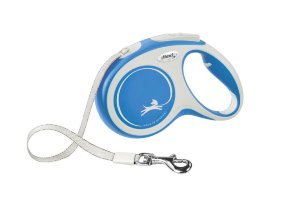 Поводок-рулетка для собак Flexi New Comfort tape M 5 м., 25 кг., синий, арт. 04363 9  (04363 9)