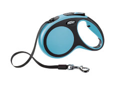 Поводок-рулетка для собак Flexi New Comfort tape S 5 м., 15 кг., синий, арт. 02810 0