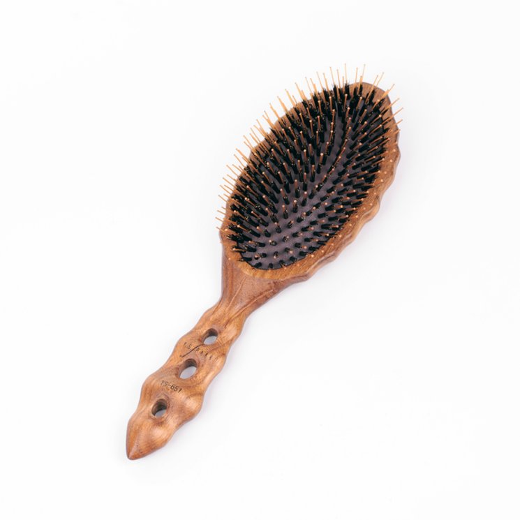 Щетка для волос Y.S.Park Luster Wood Styler с комбинированной щетиной, арт. YS-651