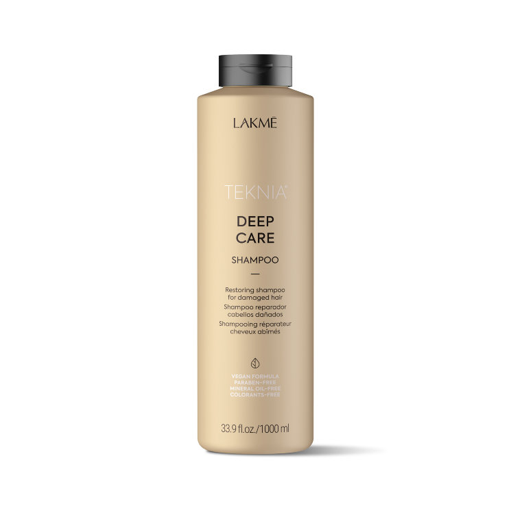 Шампунь восстанавливающий для сухих или поврежденных волос LAKME Teknia Deep Care Shampoo, 1000 мл., арт. 44711