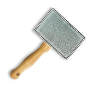 Пуходерка с деревянной ручкой, Artero маленькая 4х6 см., арт. P754