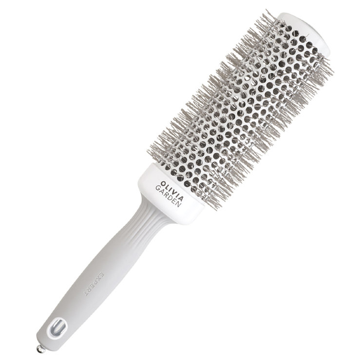 Термобрашинг Olivia Garden Expert Blowout Speed XL Wavy Bristles White&Grey с нейлоновой щетиной 45 мм., арт. ID2026/OGBCI45 XL