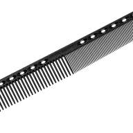 Расческа для стрижки с линейкой черная, 18 см., арт. YS-G39 soft carbon		