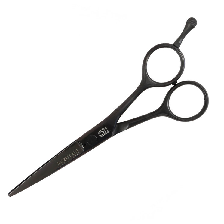 Парикмахерские ножницы Mizutani Re-tro Titanium Black прямые 5,5", арт. RETRO-T-5,5