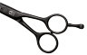Парикмахерские ножницы Mizutani Re-tro Titanium Black прямые 6,0", арт. RETRO-T-6,0 Left