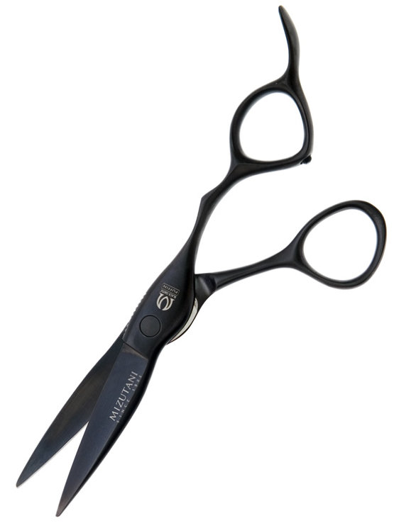 Парикмахерские ножницы Mizutani FIT PUFFIN BLACK, прямые 7,0", арт. FIT PUFF BL-7,0
