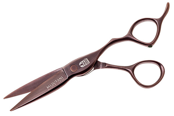 Парикмахерские ножницы Mizutani FIT PUFFIN CHOCO, прямые 5,5", арт. FIT PUFF CH 5.5