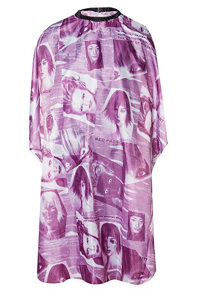 Накидка парикмахерская harizma Фотографии, красная, арт. h10863-03