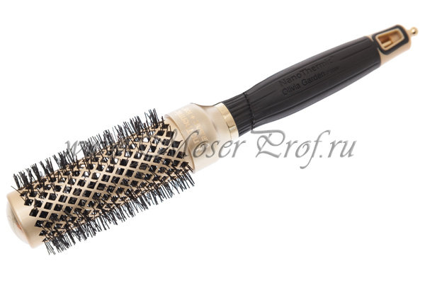 Термобрашинг Olivia Garden Nano Thermic Gold, с нейлоновой щетиной 34мм. арт. OGBNTGO34