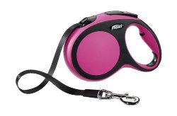Поводок-рулетка для собак Flexi New Comfort tape S 5 м., 15 кг., розовый, арт. 02811 7