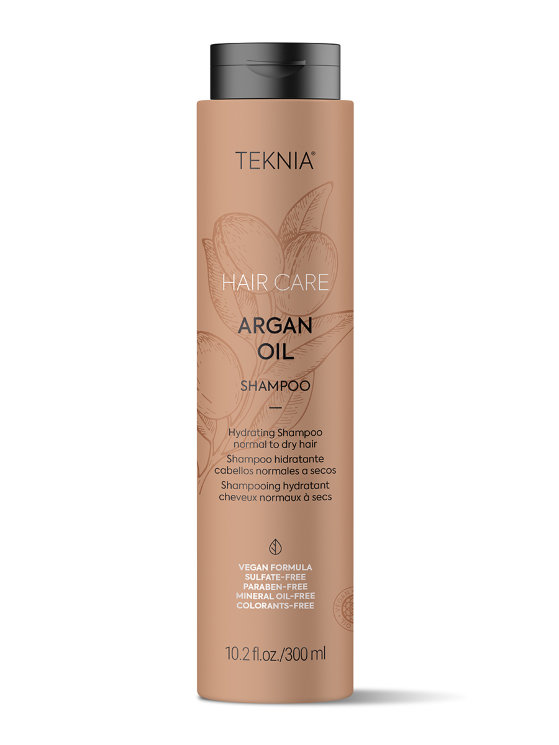 Шампунь увлажняющий, аргановый для нормальных и сухих волос Teknia Argan Oil Shampoo, 300 мл., арт. 44812