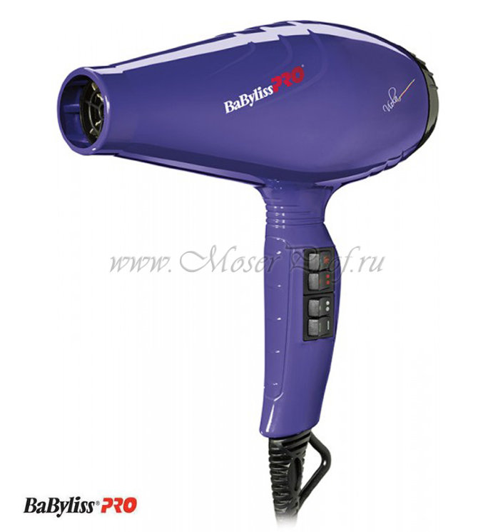 Профессиональный фен BaByliss PRO Luminoso Viola Ionic 2100W, арт. BAB6350IPE
