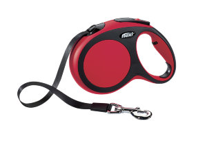 Поводок-рулетка для собак Flexi New Comfort tape S 5 м., 15 кг., красный, арт. 02814 8  (02814 8)