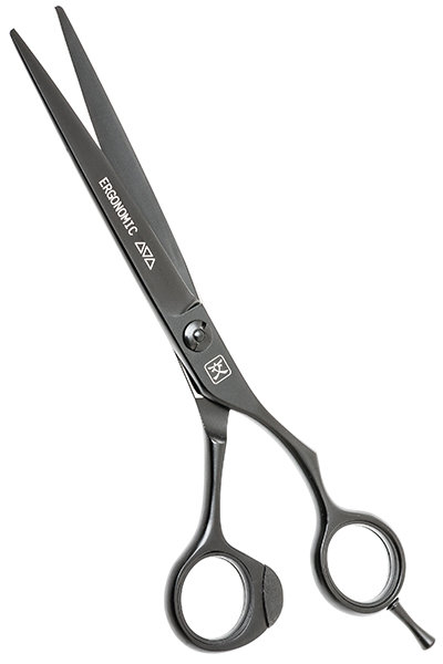 Парикмахерские ножницы KATACHI Black Ergonomic прямые 7,0", арт. K3170B