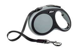 Поводок-рулетка для собак Flexi New Comfort tape XS 3 м., 12 кг., серый, арт. 02803 2
