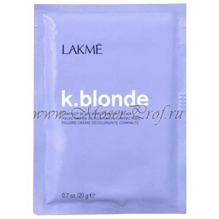 Средство для обесцвечивания волос Lakme K.Blonde Compact Bleaching Powder-Cream,  24х20 г., 41130