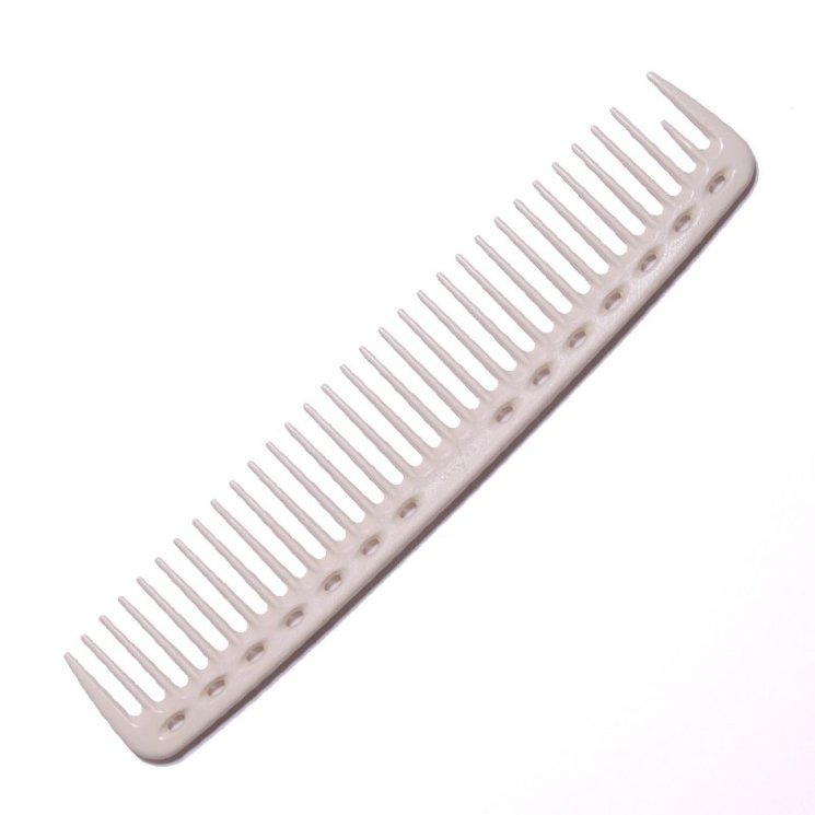 Расческа редкозубая белая, арт. YS-402 white