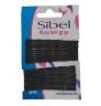 Невидимки SIbel 70 мм., черные, волнистые, 24 шт., арт. 940007002