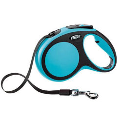 Поводок-рулетка для собак Flexi New Comfort tape L 5 м., 60 кг., синий, арт. 02830 8